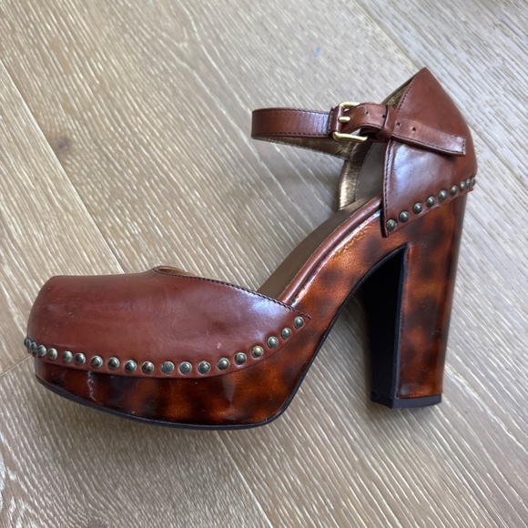 Prada leather studded platforms - Picture 2 of 9